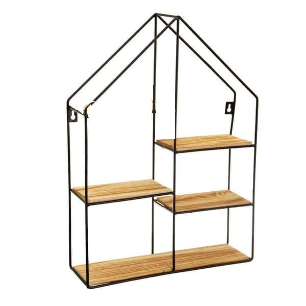 Wall-Mounted "Big Home" Metal Storage Frame - waseeh.com
