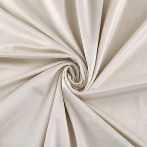 Pair of Laser Cutwork Versace Velvet Curtains Off-White on Ocean Blue With Tie Belts