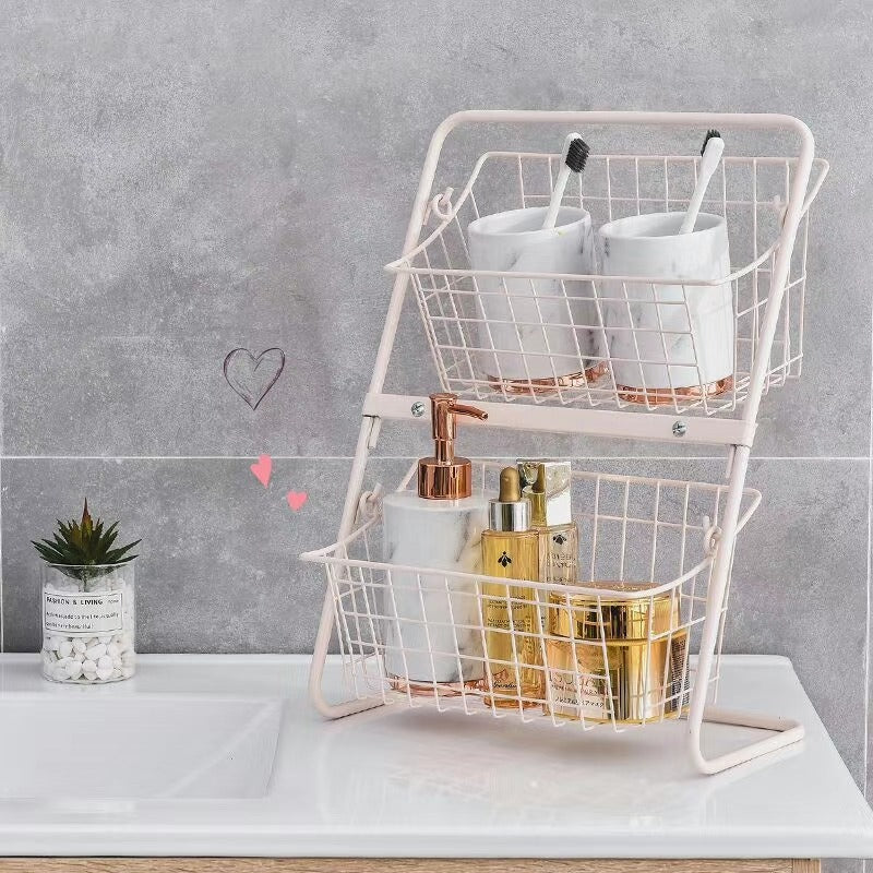 Dazzled Metal Storage Basket - waseeh.com
