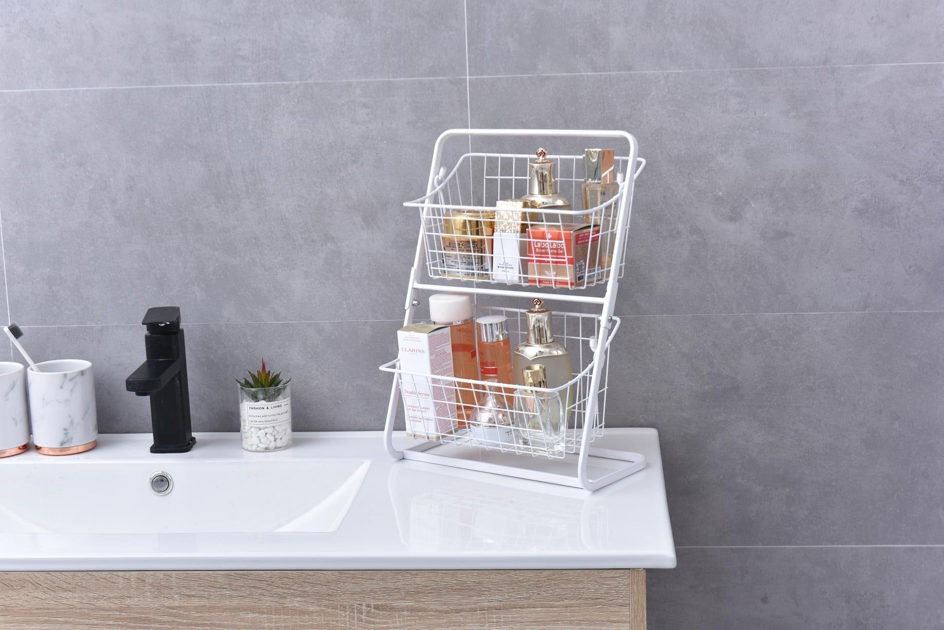 Dazzled Metal Storage Basket - waseeh.com