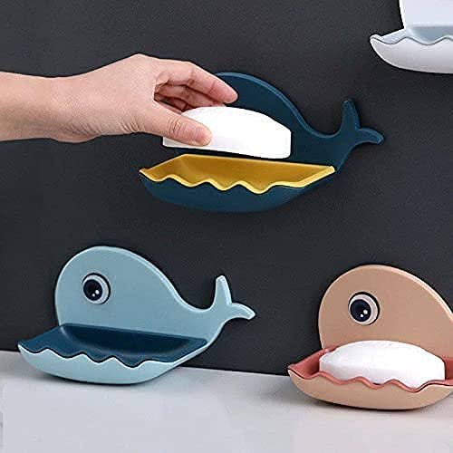 Soap Dish For Bathroom Whale Shaped Ceramic Soap Dish Drain Bar Ceramic Soap  Box For Bathroom Shower Fish Tail Ring Holder Home Accessories (d-4d)