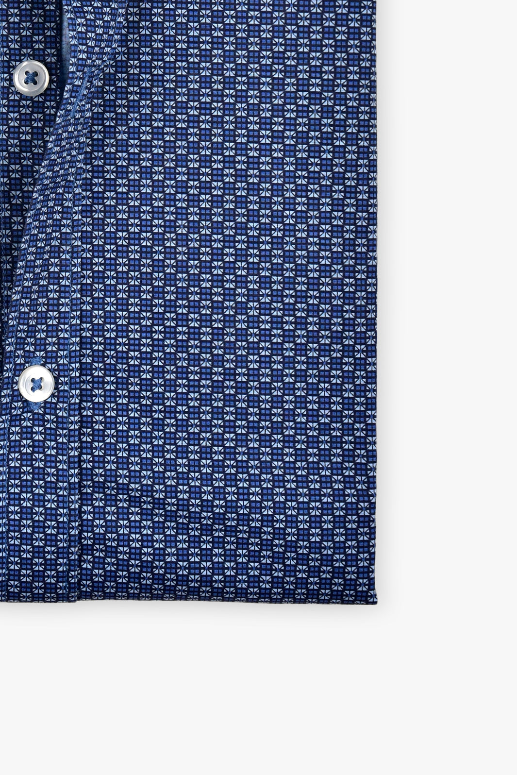 Dark Blue Floral Shirt (Slim Fit)