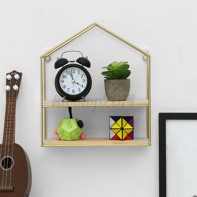 Wall-Mounted "Cottage" Metal Storage Frame - waseeh.com