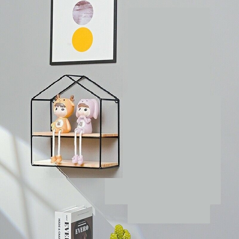 Wall-Mounted "Cottage" Metal Storage Frame - waseeh.com