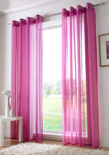 Plain Shocking Pink Net Sheer Chiffon Curtain
